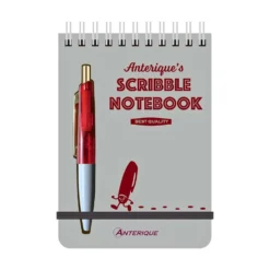 Anterique Scribble Notebook B7 White Premium Paper with Ballpoint Pen