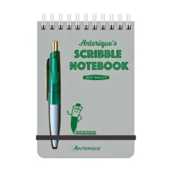 Anterique Scribble Notebook B7 White Premium Paper with Ballpoint Pen
