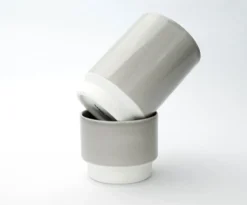 Asemi Hasami Cups Small - Light Grey