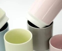 Asemi Hasami Cups Small - Light Grey