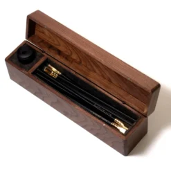 Blackwing Walnut Box Set – Luxury Pencil Set with Long Point Sharpener