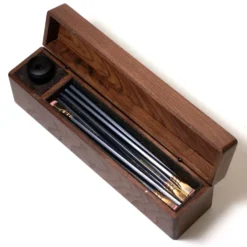 Blackwing Walnut Box Set – Luxury Pencil Set with Long Point Sharpener