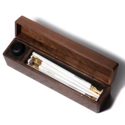 Blackwing Walnut Box Set – Luxury Pencil Set with Long Point Sharpener