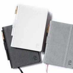 Blackwing Pearl Slate A6 Notebook – Pocket Hard Cover with Short Pearl Pencil