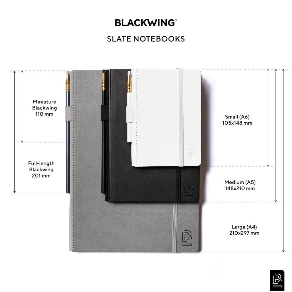 Blackwing Slate A4 Notebook + Pencil - Grey