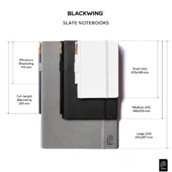 Blackwing Slate A4 Notebook + Pencil - Black