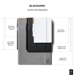 Blackwing Slate A4 Notebook + Pencil - White