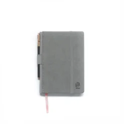 Blackwing 602 Slate A6 Notebook – Pocket Hard Cover with Short 602 Pencil