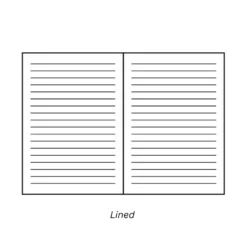Ciak CANVAS Lined Paper Notebook A5 [Forest Green, Cream, Midnight Blue]