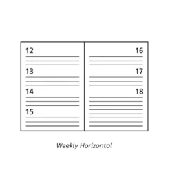 Ciak 2027 Classic Horizontal Weekly Planner (10 x 15cm)