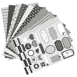 Clairefontaine Paper Touch- printed sheets- Black and White