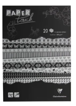 Clairefontaine Paper Touch- printed sheets- Black and White