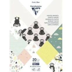 Clairefontaine Paper Touch- printed sheets- Sloth