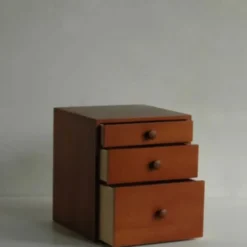 Classiky Tsuga Wood Three Drawer Box