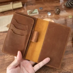 Crazy Horse Leather Pocket Notebook Cover (Fits Field Notes)