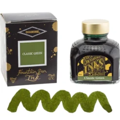 Diamine Ink Bottle 80ml — Green Colours