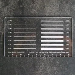 Dominant Industry MM Pad – Fountain Pen Nib Thickness Gauge (Acrylic)