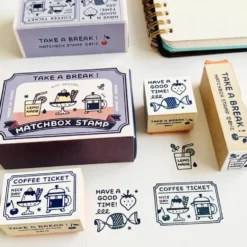 Eric Small Things x Sanby Matchbox Stamps - Take a Break Stamp Set