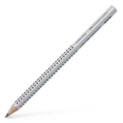 Faber-Castell Jumbo Grip Graphite Pencil – Silver, B Grade
