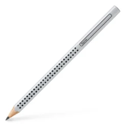 Faber-Castell Jumbo Grip Graphite Pencil – Silver, B Grade
