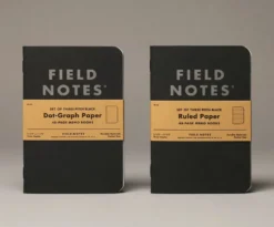 Field Notes 'Pitch Black' Memo Book A6 [3 Pack]