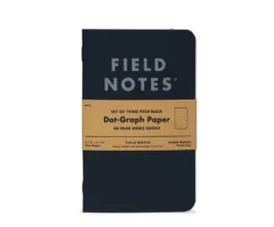 Field Notes 'Pitch Black' Memo Book A6 [3 Pack]
