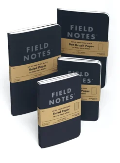 Field Notes 'Pitch Black' Memo Book A6 [3 Pack]