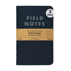 Field Notes 'Pitch Black' Notebook A5 Large [2 Pack]