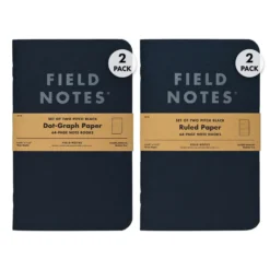 Field Notes 'Pitch Black' Notebook A5 Large [2 Pack]
