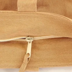 Fujiya Peko-chan & Shibata Shiba Inu Beige Canvas Tote Bag [A4 size]