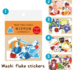 Furukawa Shiko Washi Flake Stickers - Nippon