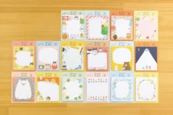 Furukawa Hitikoto Fusen Sticky Notes - Cute Kittens