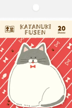 Furukawa Katanuki Fusen Sticky Notes - Chubby Cat