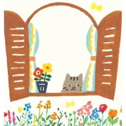 Furukawa Shiko 4designs Memo Pad - Cat On TV
