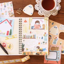 Furukawa Shiko 4designs Memo Pad - Cat On TV