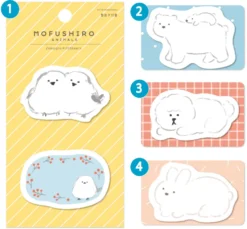 Furukawa Washi Mofushiro Animal Sticky Notes – Winter Edition