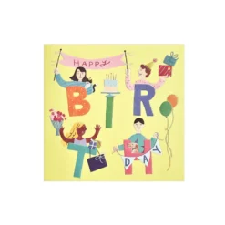 Greeting Life Birthday Alphabet Card – People