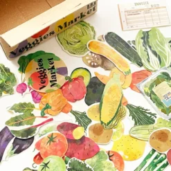 Haco Stickers Box of Seal Stickers — Vegetables