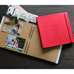 Hightide Penco Scrapbook Album – Khaki, Ring Bound Photo Album