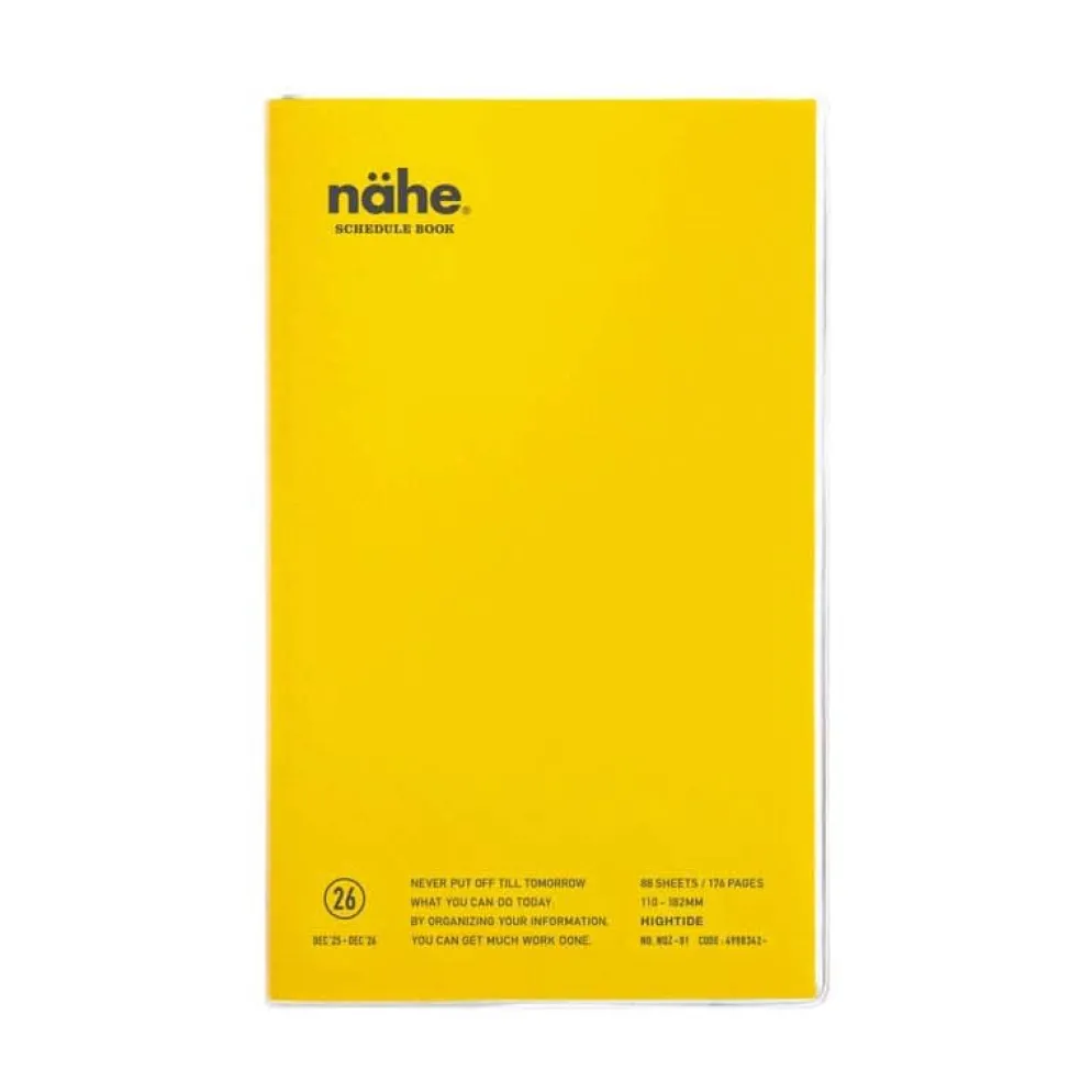 Hightide 2026 Nähe B6 Weekly Vertical Diary