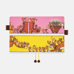 Hobonichi 2026 A5 Cousin Cover: 100%ORANGE - Where’s the Squirrel Going