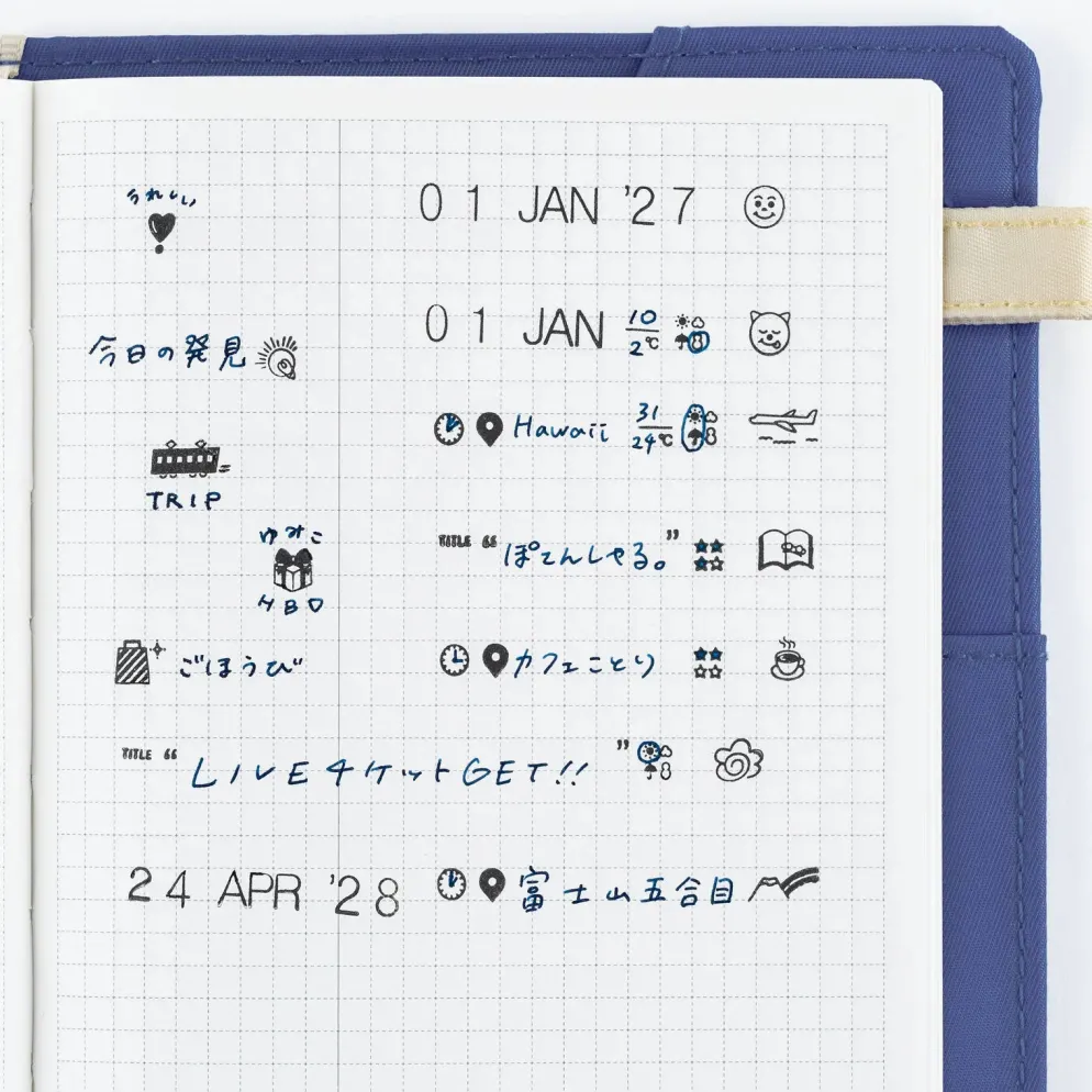 Hobonichi 2027 Accessories: Collect & Collage - Daily Memories - Rotating Stamp