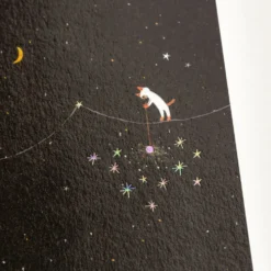 Hobonichi 2026 Accessories: Hiroko Kubota - Hobonichi Graph Notebook (A6) - Another night of falling star sparklers