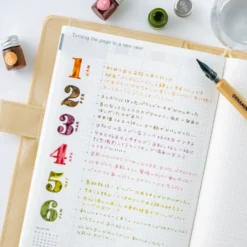 Hobonichi 2027 Accessories: Kakimori x TSUKI no IRO - Mini Ink Bottle Set (Jan-Jun)