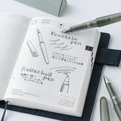 Hobonichi 2027 Accessories: Kakimori x TSUKI no IRO - Frost Fountain Pen (Extra Fine) - Hobonichi Techo Exclusive Color