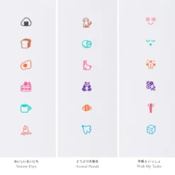 Hobonichi 2027 Accessories: Kodomo no Kao x Hobonichi - Pochitto6 Push-Button Stamp (Moomin)