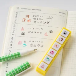 Hobonichi 2027 Accessories: Kodomo no Kao x Hobonichi - Pochitto6 Push-Button Stamp (Moomin)