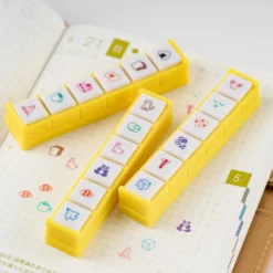 Hobonichi 2027 Accessories: Kodomo no Kao x Hobonichi - Pochitto6 Push-Button Stamp (Moomin)