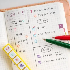 Hobonichi 2027 Accessories: Kodomo no Kao x Hobonichi - Pochitto6 Push-Button Stamp (Moomin)