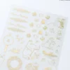 Hobonichi 2027 Accessories: Moomin - Foil-Stamped Clear Stickers (Adventure Log)